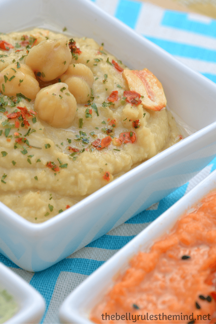  Hummus served 3 ways