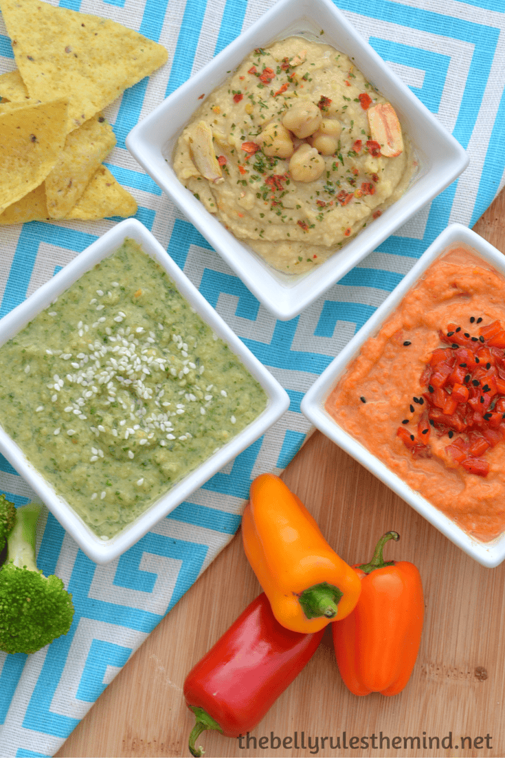  Hummus served 3 ways