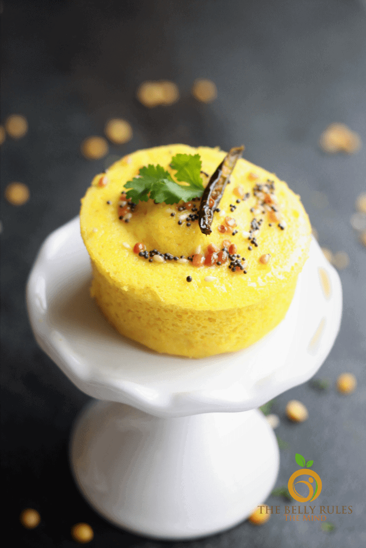 microwaved khaman dhokla