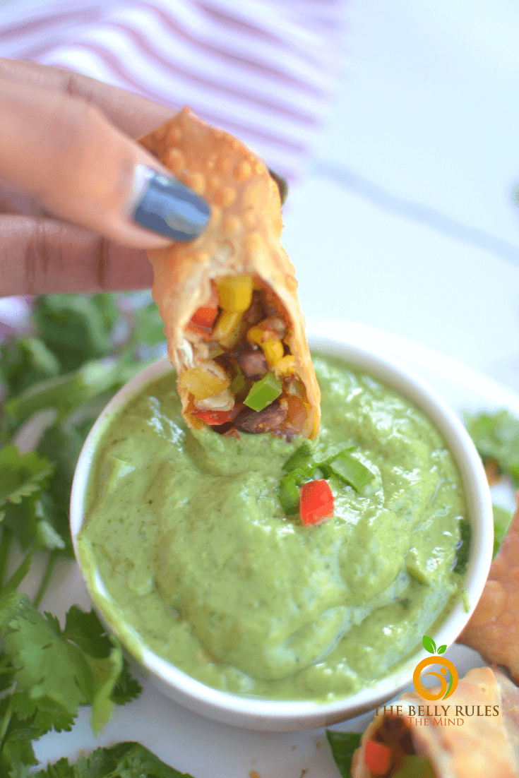 Air fryer southwest egg rolls