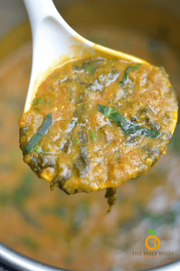 Instant Pot Dal Palak / Spinach Dal Recipe 