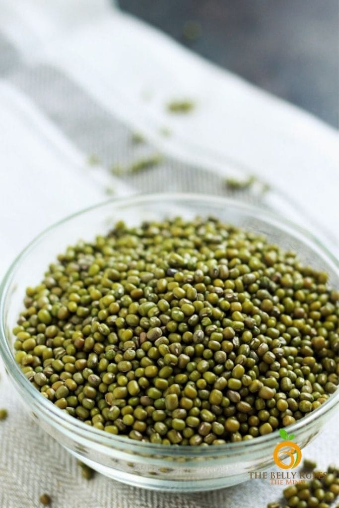 whole green mung beans