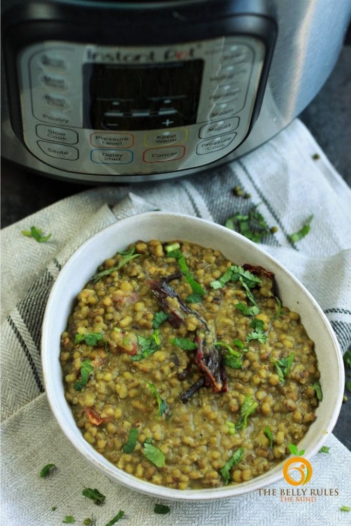 instant pot green moong dal recipe