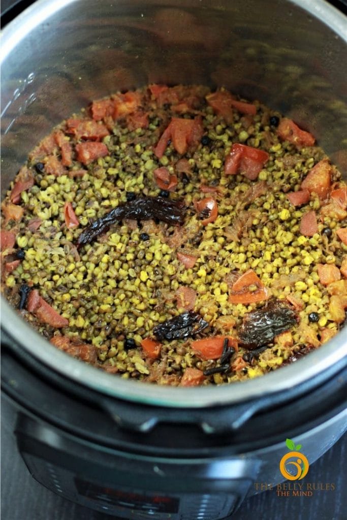 instant pot green moong dal