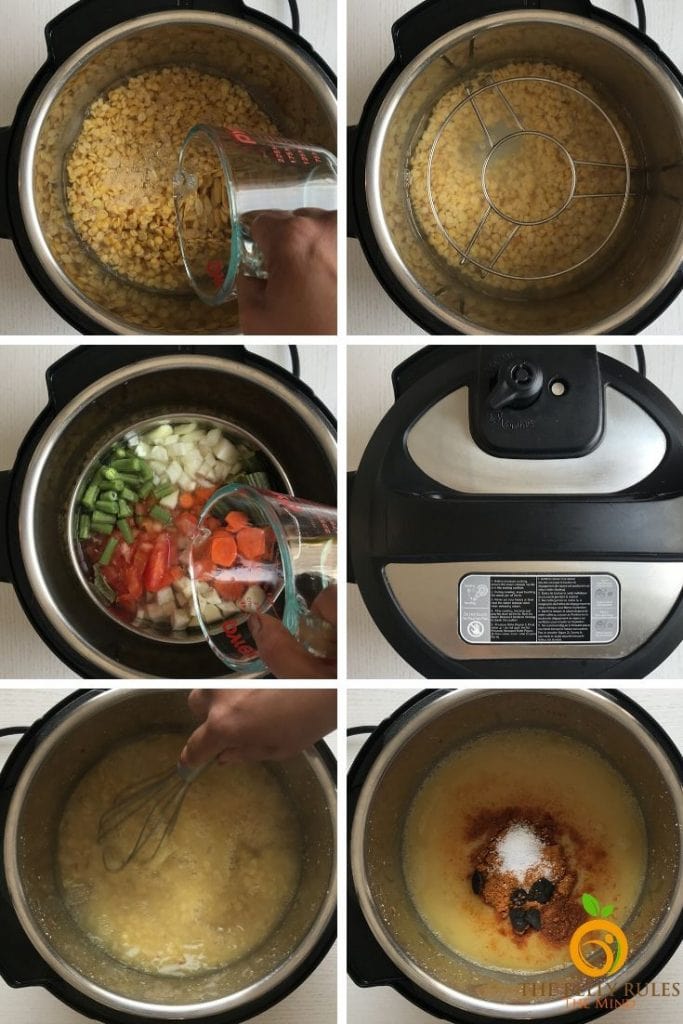instant pot sambar recipe step instructions