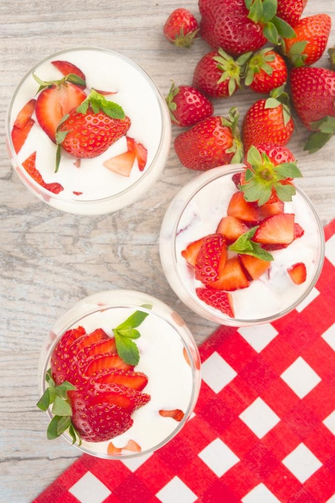 Mexican Strawberries and Cream