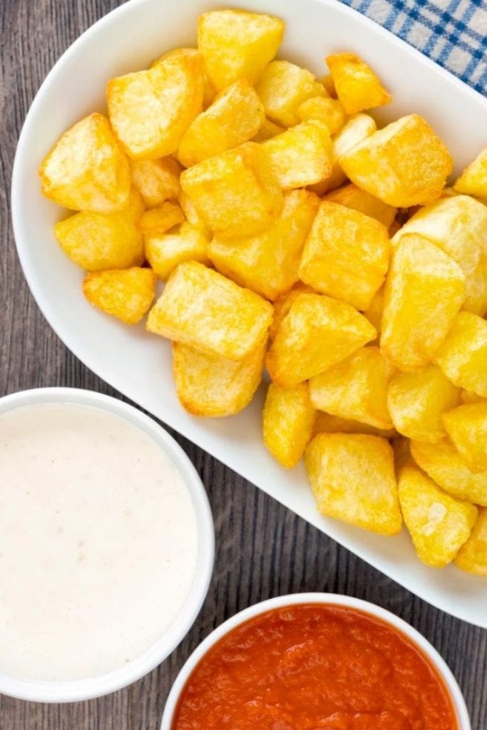 Patatas Bravas with homemade Salsa Bravas/ Spanish Potatoes