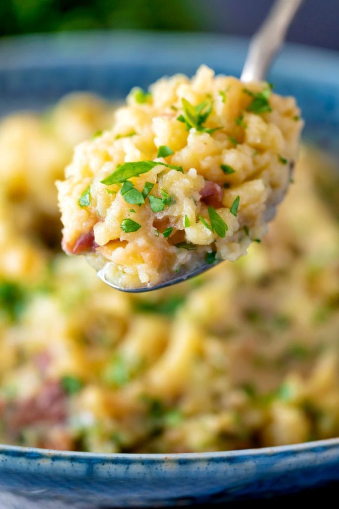 garlic red mashed potato