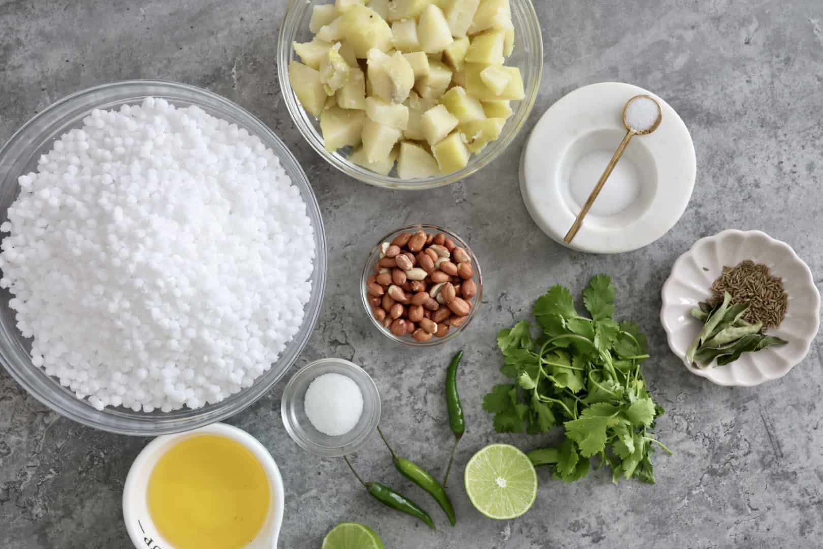 sabudana khichdi ingredients