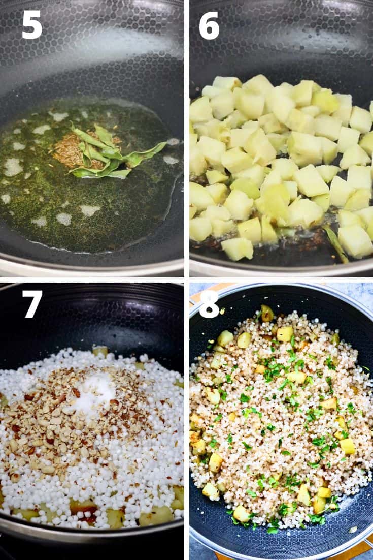 Step by step recipe to make sabudana khichdi