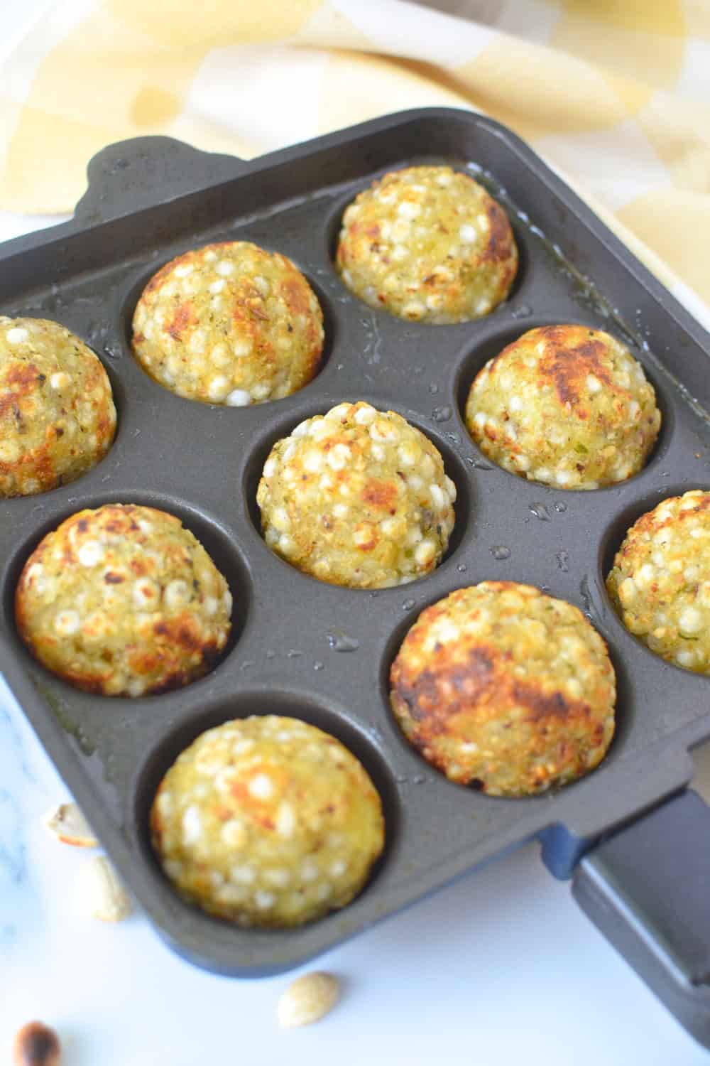 Sabudana Vada in appe pan