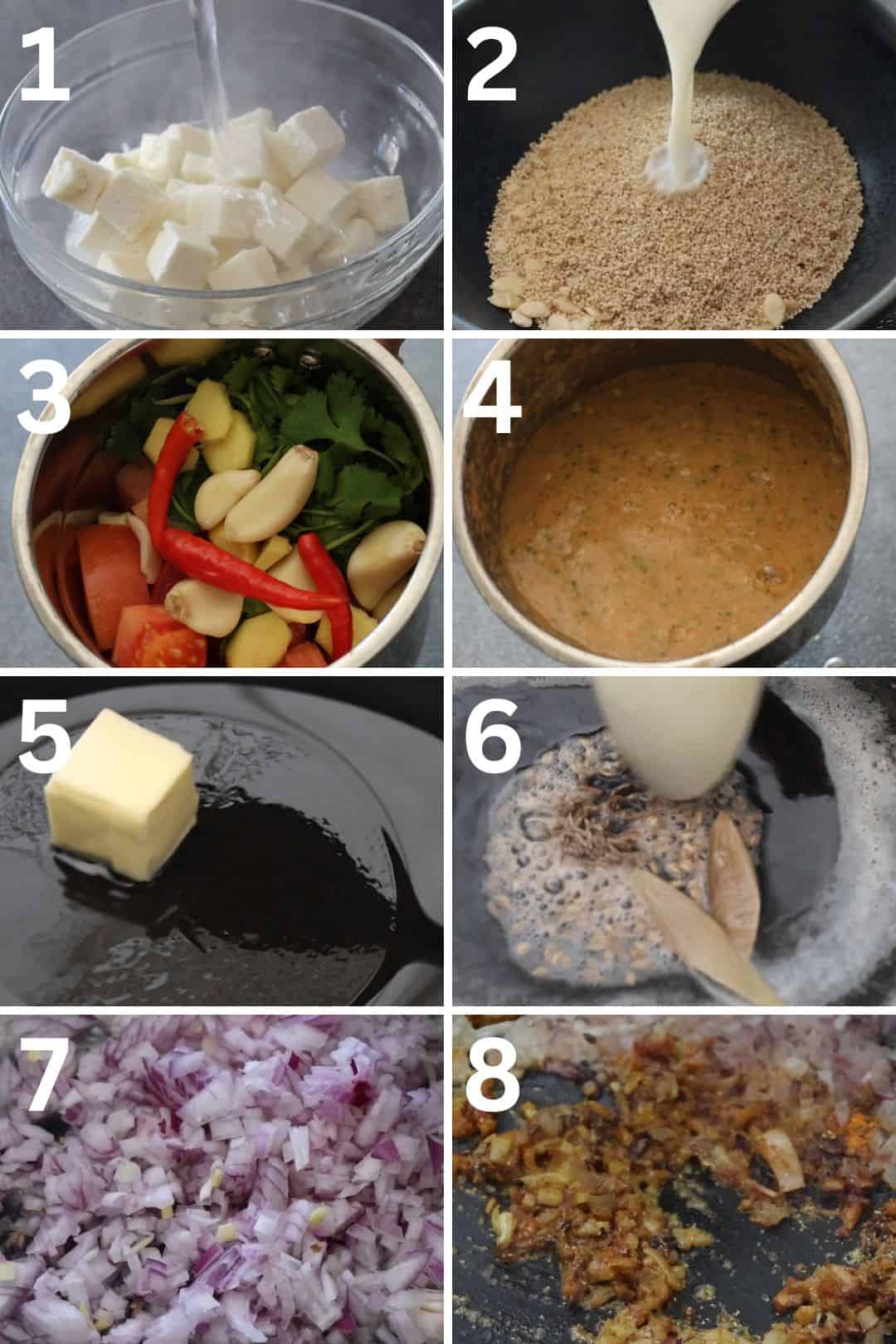 steps to make dhaba style matar paneer