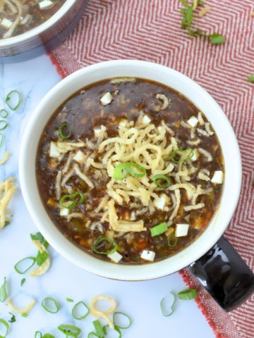 Indo - Chinese veg Manchow soup recipe