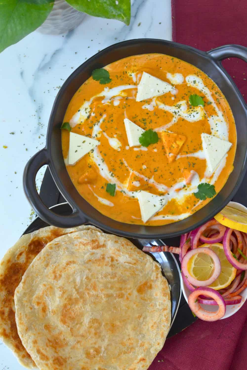 Restaurant style creamy shahi paneer