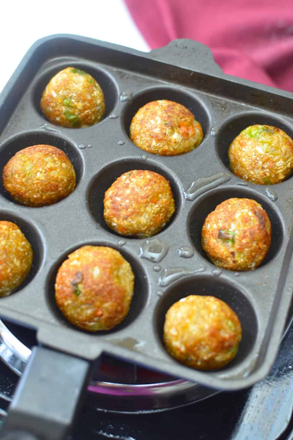 Manchurian balls made in appe pan
