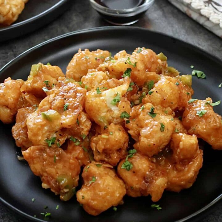 Crispy Dry Gobi Manchurian (Cauliflower Manchurian)